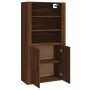 Aparador alto madera contrachapada marrón roble de , Aparadores - Ref: Foro24-3185366, Precio: 151,21 €