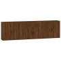 Aparadores 3 piezas madera contrachapada marrón roble de , Aparadores - Ref: Foro24-3185422, Precio: 241,07 €, Descuento: %