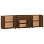 Aparadores 3 piezas madera contrachapada marrón roble de , Aparadores - Ref: Foro24-3185422, Precio: 241,07 €, Descuento: %
