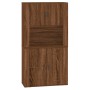 Aparador alto madera contrachapada marrón roble de , Aparadores - Ref: Foro24-3185358, Precio: 148,68 €, Descuento: %