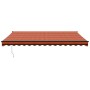 Toldo retráctil automático naranja y marrón 4,5x3 m by , Awnings - Ref: Foro24-3154519, Price: 395,61 €, Discount: %