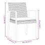 Juego comedor jardín 9 piezas y cojines ratán sintético y acero by , Garden sets - Ref: Foro24-3186998, Price: 773,52 €, Disc...