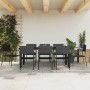 Juego de comedor de jardín 9 pzas ratán sintético y acero negro by , Garden sets - Ref: Foro24-3203287, Price: 378,54 €, Disc...