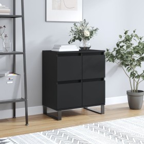 Aparador de madera contrachapada negro 60x35x70 cm de , Aparadores - Ref: Foro24-831221, Precio: 80,97 €, Descuento: -5%%