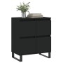 Aparador de madera contrachapada negro 60x35x70 cm de , Aparadores - Ref: Foro24-831221, Precio: 81,29 €, Descuento: %