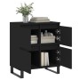 Aparador de madera contrachapada negro 60x35x70 cm de , Aparadores - Ref: Foro24-831221, Precio: 81,29 €, Descuento: %