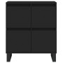 Aparador de madera contrachapada negro 60x35x70 cm de , Aparadores - Ref: Foro24-831221, Precio: 81,29 €, Descuento: %