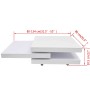 Mesa de centro con 3 niveles blanco brillo de , Mesas de centro - Ref: Foro24-241077, Precio: 355,87 €, Descuento: %