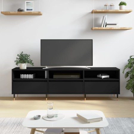 Mueble de TV madera contrachapada negro 150x30x44,5 cm von , TV-Möbel - Ref: Foro24-831261, Preis: 108,13 €, Rabatt: -5%%