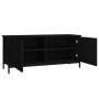 Mueble TV con puertas madera contrachapada negro 102x35x45 cm von , TV-Möbel - Ref: Foro24-826290, Preis: 66,66 €, Rabatt: %