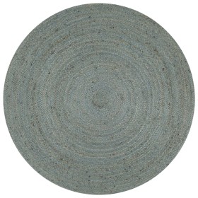Alfombra de yute tejida a mano redonda verde oliva 150 cm by , Rugs - Ref: Foro24-133670, Price: 81,19 €, Discount: %