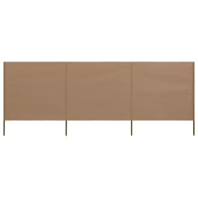 Paravientos de playa de 3 paneles tela gris topo 400x160 cm von , Sonnenschirme - Ref: Foro24-47151, Preis: 66,04 €, Rabatt: %