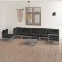 Garden furniture 8 pieces and solid pine wood cushions by vidaXL, Garden sets - Ref: Foro24-3076651, Price: 728,15 €, Discoun...
