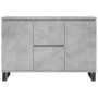 Aparador de madera de ingeniería gris hormigón 104x35x70 cm de , Aparadores - Ref: Foro24-827216, Precio: 100,81 €