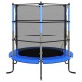 Cama elástica con red de seguridad redonda azul 140x160 cm von , Trampoline - Ref: Foro24-92954, Preis: 132,17 €, Rabatt: %