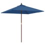 Sombrilla de jardín poste de madera azul azure 198x198x231 cm by , Umbrellas - Ref: Foro24-363190, Price: 48,56 €, Discount: %