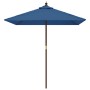 Sombrilla de jardín poste de madera azul azure 198x198x231 cm de , Sombrillas - Ref: Foro24-363190, Precio: 48,17 €