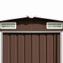 Cobertizo de jardín acero galvanizado marrón 257x779x181 cm von , Schuppen - Ref: Foro24-47035, Preis: 782,65 €, Rabatt: -5%%