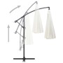 Sombrilla colgante con palo de aluminio blanco 3 m de , Sombrillas - Ref: Foro24-47220, Precio: 134,72 €, Descuento: %