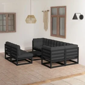 Garden furniture 8 pieces and cushions solid pine wood by vidaXL, Garden sets - Ref: Foro24-3076663, Price: 873,33 €, Discoun...