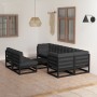 Gartenmöbel 8-teilig und Kissen aus massivem Kiefernholz von vidaXL, Gartensets - Ref: Foro24-3076663, Preis: 896,77 €, Rabat...