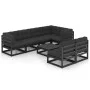 Garden furniture 8 pieces and cushions solid pine wood by vidaXL, Garden sets - Ref: Foro24-3076663, Price: 896,77 €, Discoun...