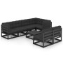 Gartenmöbel 8-teilig und Kissen aus massivem Kiefernholz von vidaXL, Gartensets - Ref: Foro24-3076663, Preis: 896,77 €, Rabat...