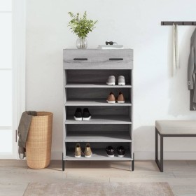Zapatero madera de ingeniería gris Sonoma