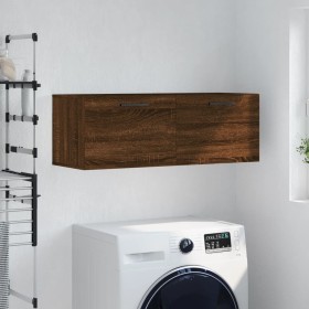 Armario de pared madera ingeniería marrón roble 100x36,5x35 cm de , Taquillas y armarios de almacenamiento - Ref: Foro24-8301...