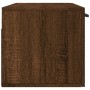 Armario de pared madera ingeniería marrón roble 100x36,5x35 cm de , Taquillas y armarios de almacenamiento - Ref: Foro24-8301...
