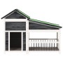 Caseta para perros madera maciza de pino gris 143x60,5x109 cm | Foro24.es | Tu tienda online para hogar, jardín y más Foro24.es