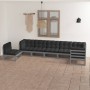 Garden furniture set 7 pieces and cushions solid pine wood by vidaXL, Garden sets - Ref: Foro24-3076646, Price: 650,07 €, Dis...