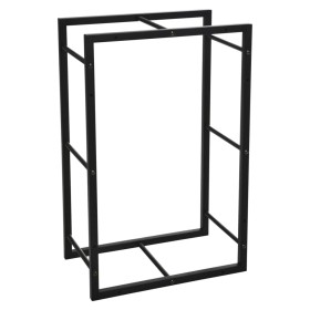 ProGarden Soporte para leña rectangular negro 45x28x70 cm von , Brennholztaschen und -halter - Ref: Foro24-445897, Preis: 53,...