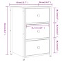 Mesita de noche madera de ingeniería roble Sonoma 40x36x60 cm von , Nachttische - Ref: Foro24-825995, Preis: 69,96 €, Rabatt: %