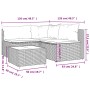 Set muebles de jardín 4 piezas y cojines ratán sintético marrón by , Outdoor sofas - Ref: Foro24-319829, Price: 325,59 €, Dis...