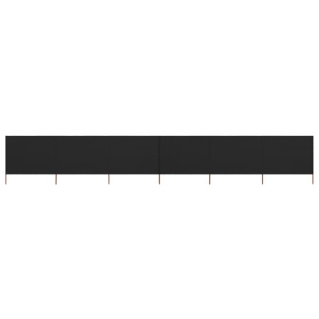 Paravientos de playa de 6 paneles tela negro 800x80 cm by , Umbrellas - Ref: Foro24-47172, Price: 61,53 €, Discount: %