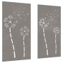 Adorno pared jardín 2 uds acero corten diseño flores 105x55 cm von , Poster, Drucke und visuelle Kunst - Ref: Foro24-824489, ...