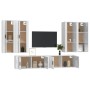 Set de muebles de TV 6 pzas madera contrachapada blanco brillo de , Muebles TV - Ref: Foro24-3188864, Precio: 428,15 €, Descu...
