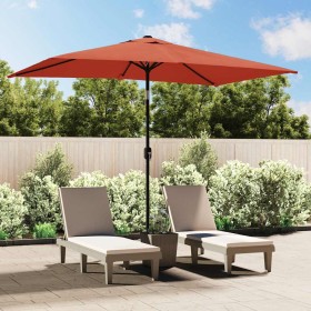 Sombrilla de jardín con palo de metal terracota 300x200 cm von , Sonnenschirme - Ref: Foro24-44504, Preis: 65,70 €, Rabatt: %