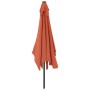 Sombrilla de jardín con palo de metal terracota 300x200 cm by , Umbrellas - Ref: Foro24-44504, Price: 65,70 €, Discount: %