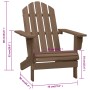 Silla de jardín de madera marrón de , Sillas de jardín - Ref: Foro24-45703, Precio: 90,35 €, Descuento: -5%%