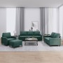 Juego de sofás con cojines 4 piezas terciopelo verde oscuro von , Sofas - Ref: Foro24-3201488, Preis: 705,03 €, Rabatt: %