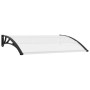 Marquesina para puerta PC negro y transparente 150x75 cm de , Toldos - Ref: Foro24-144814, Precio: 108,46 €, Descuento: %