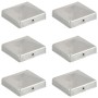 Tapas para postes de valla 6 uds metal galvanizado 81x81mm von , Zubehör für Tore und Zäune - Ref: Foro24-145490, Preis: 21,7...
