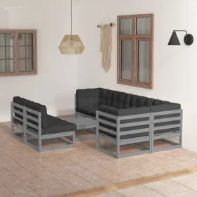 Garden furniture 8 pieces and cushions solid pine wood by vidaXL, Garden sets - Ref: Foro24-3076661, Price: 729,22 €, Discoun...