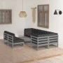Garden furniture 8 pieces and cushions solid pine wood by vidaXL, Garden sets - Ref: Foro24-3076661, Price: 728,15 €, Discoun...