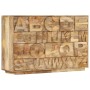 Armario Alphabet con 6 cajones madera maciza mango 120x35x79 cm de , Aparadores - Ref: Foro24-247712, Precio: 641,23 €, Descu...
