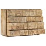 Armario Alphabet con 6 cajones madera maciza mango 120x35x79 cm de , Aparadores - Ref: Foro24-247712, Precio: 641,23 €, Descu...
