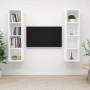 Muebles de salón de pared 2 piezas madera de ingeniería blanco by , TV Furniture - Ref: Foro24-3079862, Price: 118,58 €, Disc...