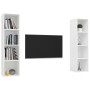 Muebles de salón de pared 2 piezas madera de ingeniería blanco by , TV Furniture - Ref: Foro24-3079862, Price: 118,58 €, Disc...